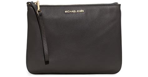 michael kors bedford large calf hair wristlet|Bedford Large Leather Wristlet .